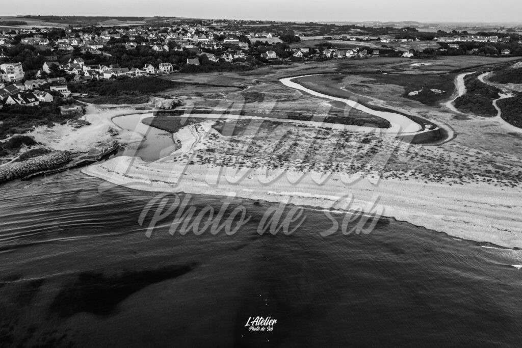 Photographie par drone paysage plage